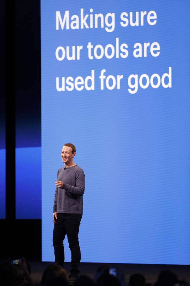 Facebook CEO Mark Zuckerberg speaks about privacy during his keynote at Facebook Inc