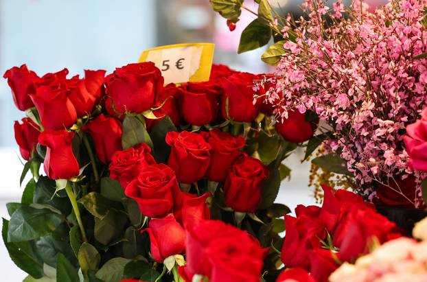 Zagreb: Bogat izbor cvijeća i cvjetnih aranžmana povodom Valentinova