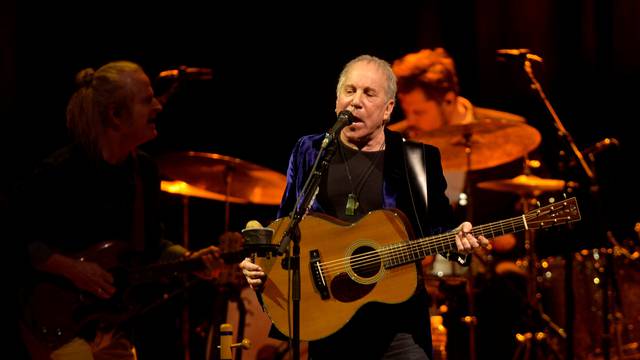 FILE PHOTO: U.S. musician Paul Simon performs at the Bilbao Exhibition Center in Barakaldo