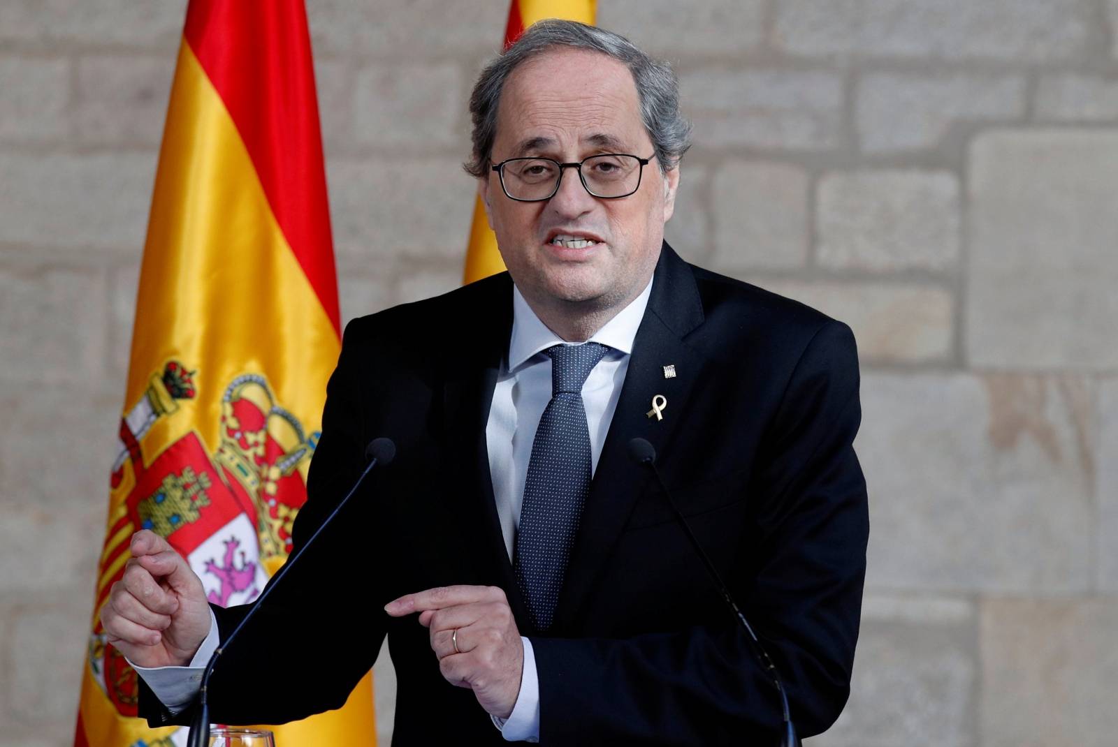 Spain's PM Sanchez and Catalan regional leader Torra meet in Barcelona