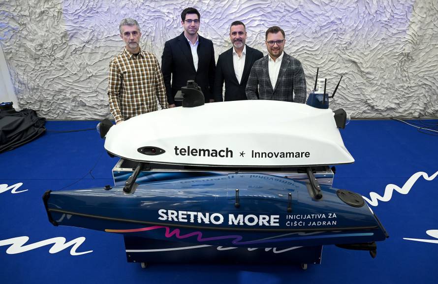 Zagreb: IRB, Telemach i DIH Innovamare predstavili plovilo koje će čistiti Jadransko more
