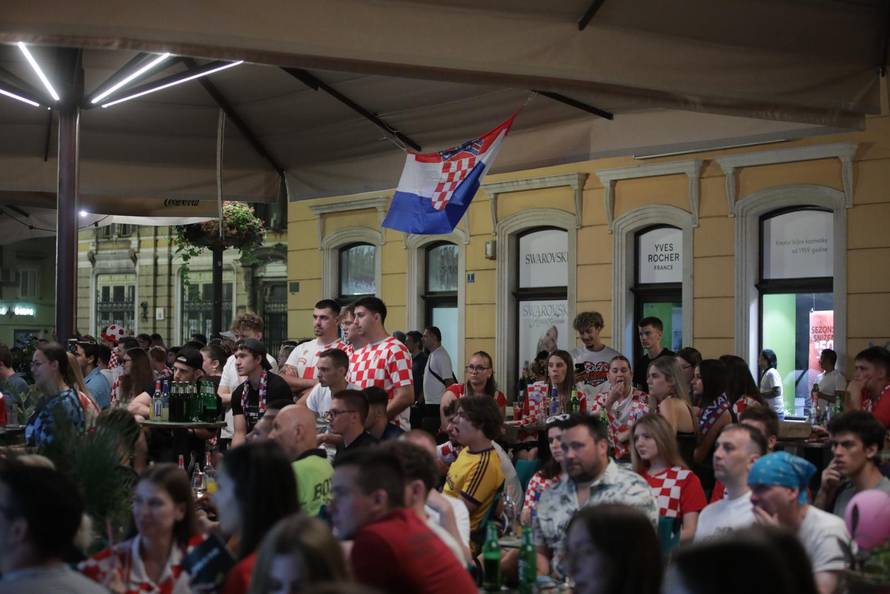 Rijeka: Pra??enje utakice Hrvatska-Portugal