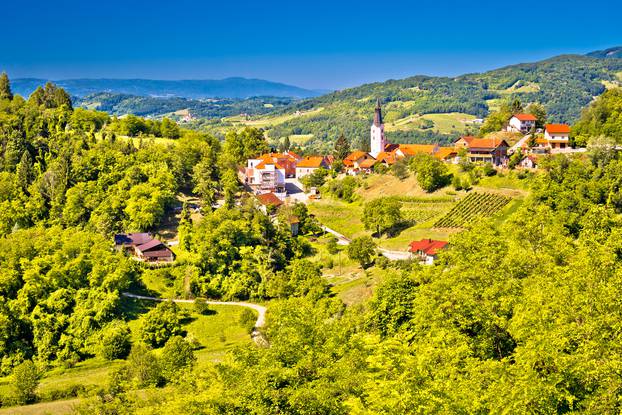 Green,Region,Of,Zagorje,And,Town,Klanjec,View,,Rural,Croatia