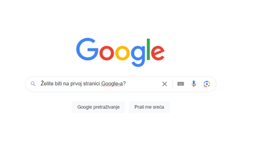 Želite biti na prvoj stranici Google-a?