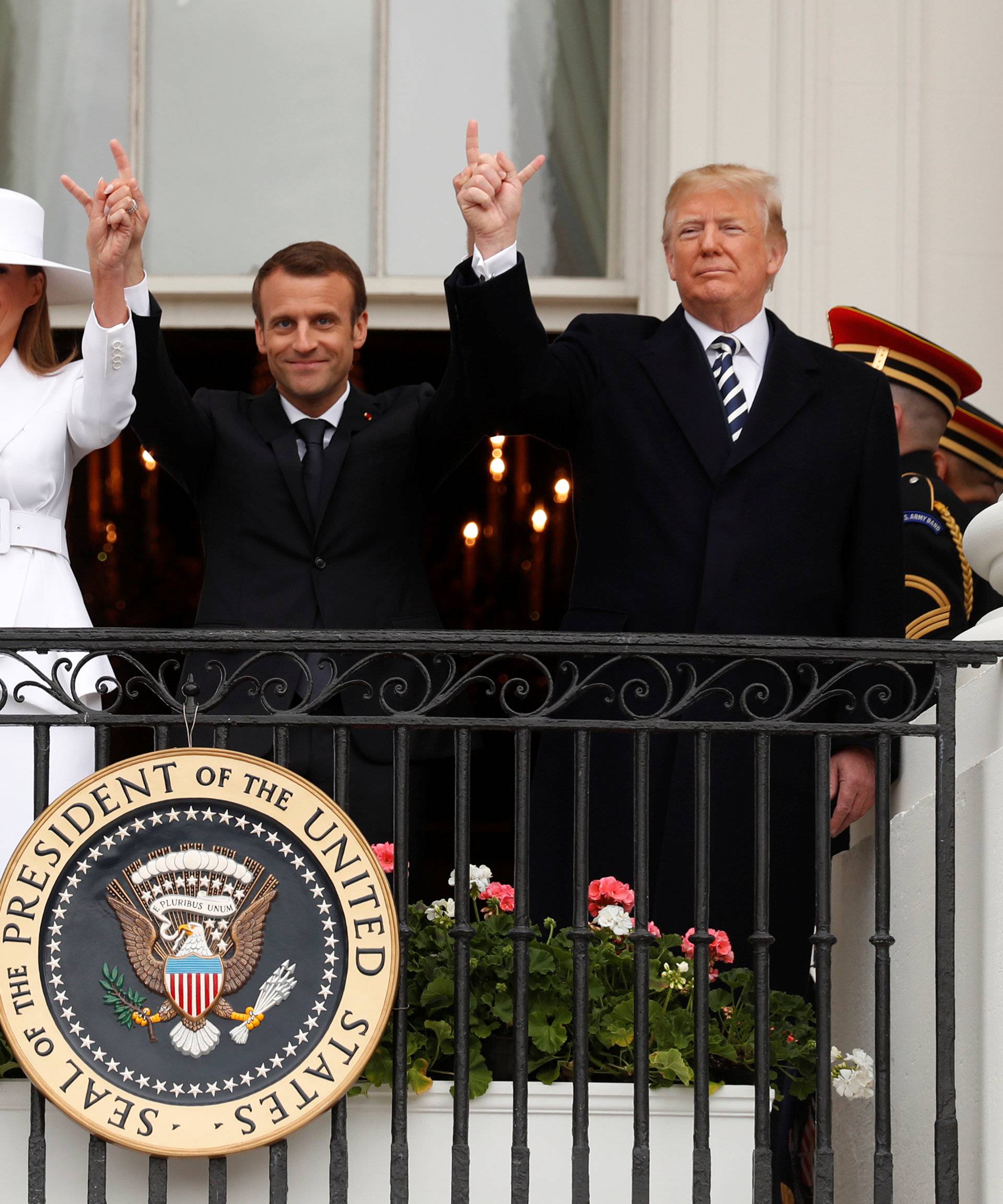 Trump holds a state visit for French President Macron at the White House in Washington