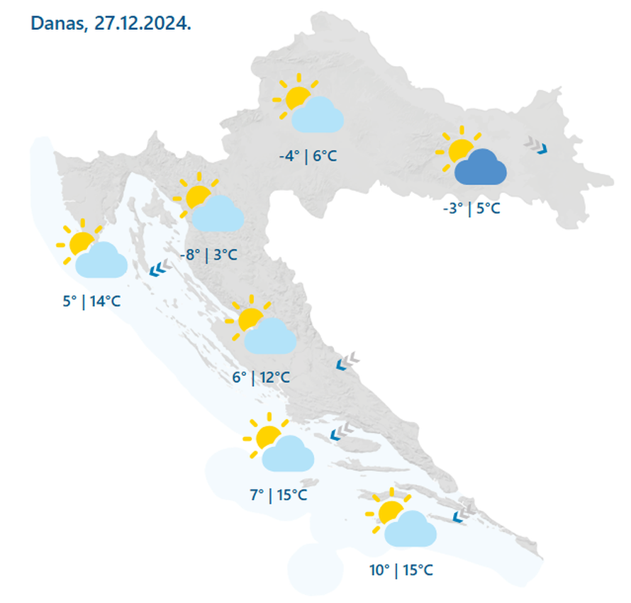 Olujna bura na Jadranu slabi. U petak sunčano, ujutro uz maglu. HAK: Za sva vozila otvorena A1