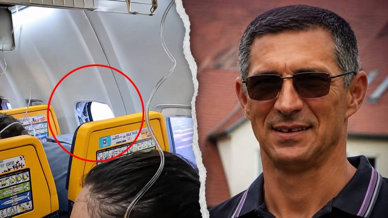 Ovo je Srbin koji je skoro ispao iz aviona! Objavljena šokantna snimka s Ryanairovog leta