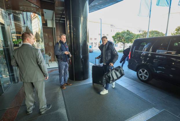 Zagreb: Okupljanje hrvatske nogometne reprezentacije