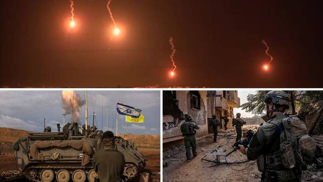 VIDEO Vojska Izraela nastavlja sa žestokim udarima na Gazu: Noćno nebo promijenilo je boju