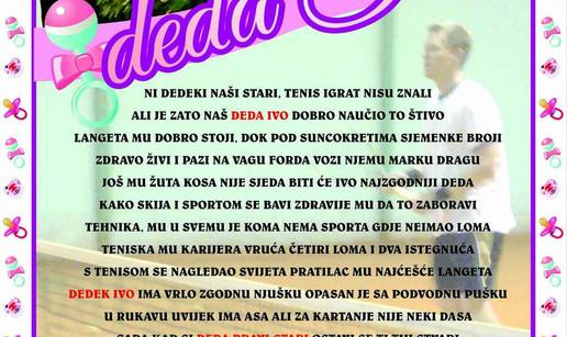 Postao je djed: Prijatelji su mu plakatima oblijepili Ludbreg