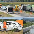 VIDEO Detalji teške nesreće na A4: Četvero ozlijeđenih nakon što je na kamionu pukla guma