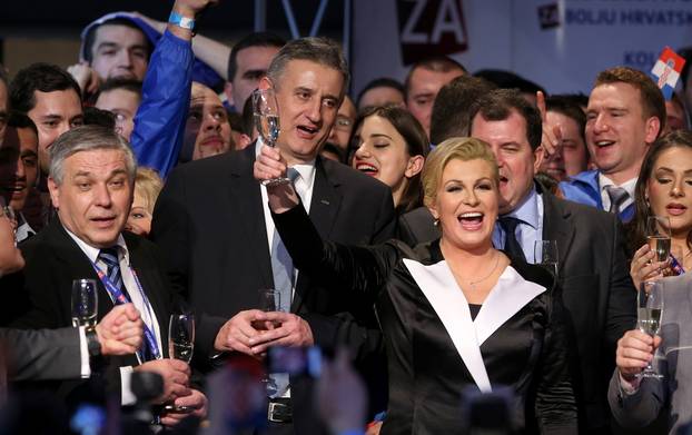 ARHIVA - 11.01.2015. Kolinda Grabar Kitarovi? je izabrana za prvu predsjednicu Republike Hrvatske 
