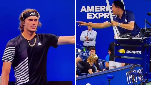 VIDEO Skandal na US Openu, Zverev se žalio: 'Netko uzvikuje najpoznatiju Hitlerovu parolu'