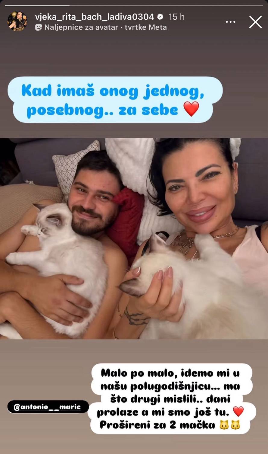 Vjekoslava Bach (52) proslavila pola godine veze s dečkom (27): 'Dani prolaze, a mi smo još tu'