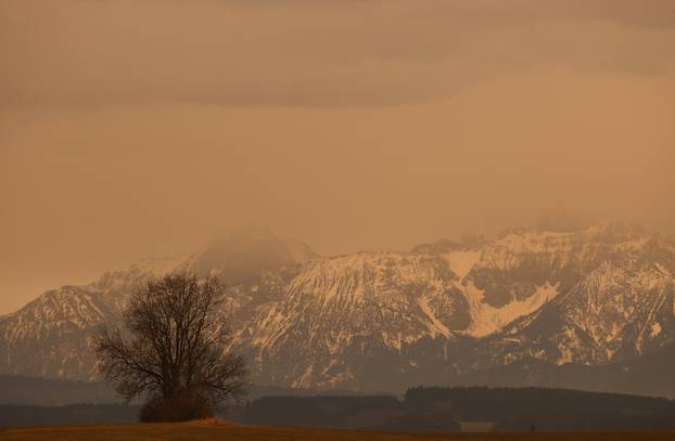 Sahara dust in Bavaria