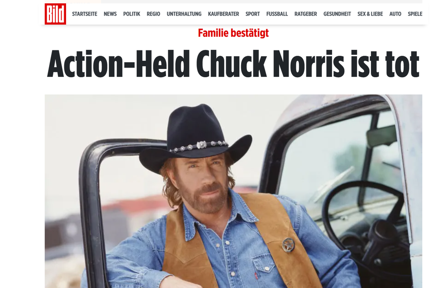 Chuck Norris nije umro. Samo je odlučio istražiti zagrobni život: Ovako je svijet ispratio legendu