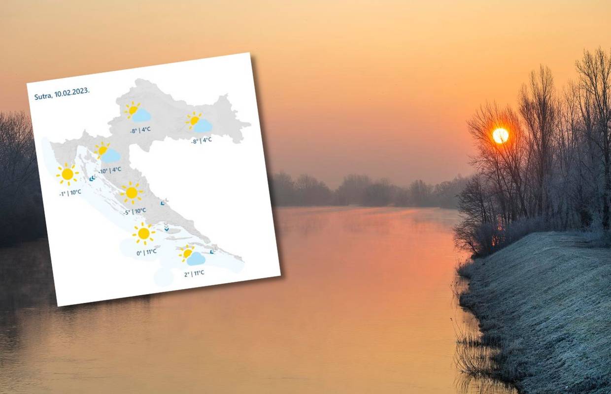 Početak vikenda i dalje vrlo hladan, ali zato s više sunca