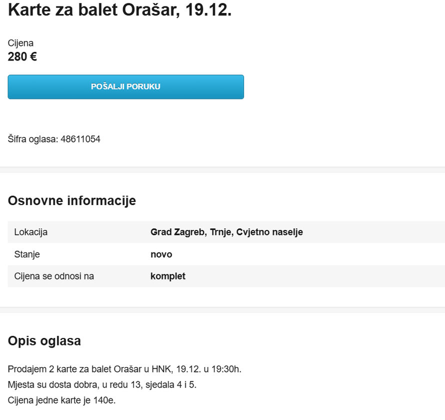 Masovna pomama! Krenuli su prodavati ulaznice za Orašara na oglasnicima, evo za koliko