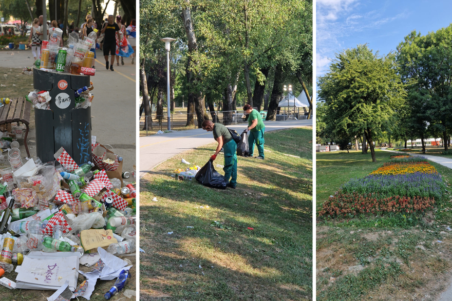 Čišćenje Bundeka nakon Thompsonovog koncerta