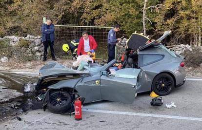 Detalji teške nesreće na Krku: Slovenac (53) se Ferrarijem zabio u zid zbog prebrze vožnje