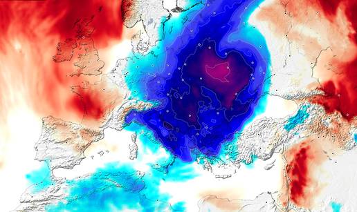 Hladna fronta drastično spustila temperature: Past će još snijega
