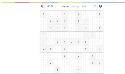 Novo: Zaigraj megapopularni sudoku online na 24sata.hr