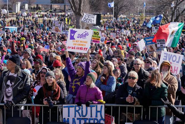 "No Kings" protest against U.S. President Donald Trump's administration policies in Minnesota