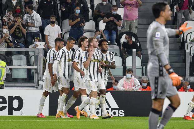 Turin. Serie A Tim 2020/2021 League match. Juventus Vs Sampdoria with a thousand fans in the stands. Allianz Stadium