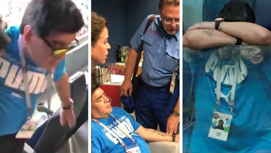 Maradona u bolnici! Nije mogao hodati nakon slavlja Argentine