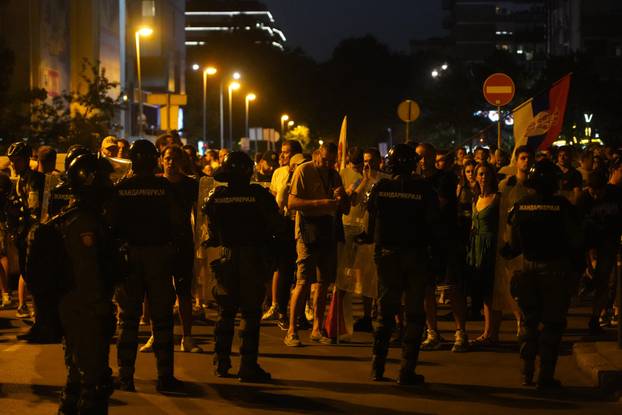 Beograd: Prosvijed građana i studenata u Novom Beogradu