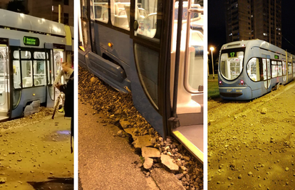 Tramvaj izletio s tračnica na Borongaju i pokosio rub staze: 'Netko je mogao nastradati'