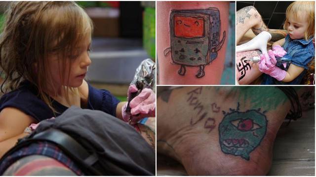 Obožava 'pikati': Djevojčica (9) tetovira od svoje druge godine