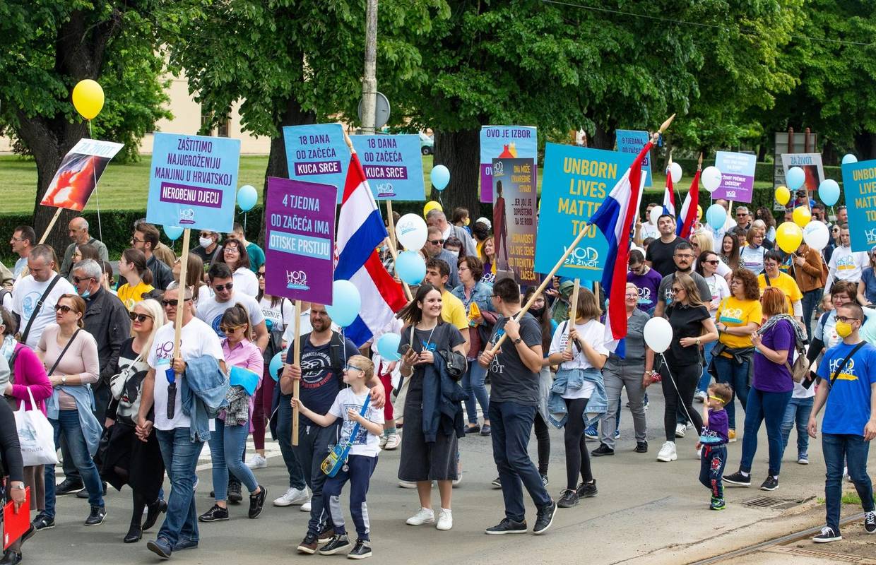 Održan Hod za život: Žena je gospodarica svog tijela dok ne zatrudni, tada postaje majka
