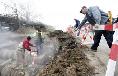 Popravljena cijev, Novi Zagreb tijekom dana će dobiti grijanje