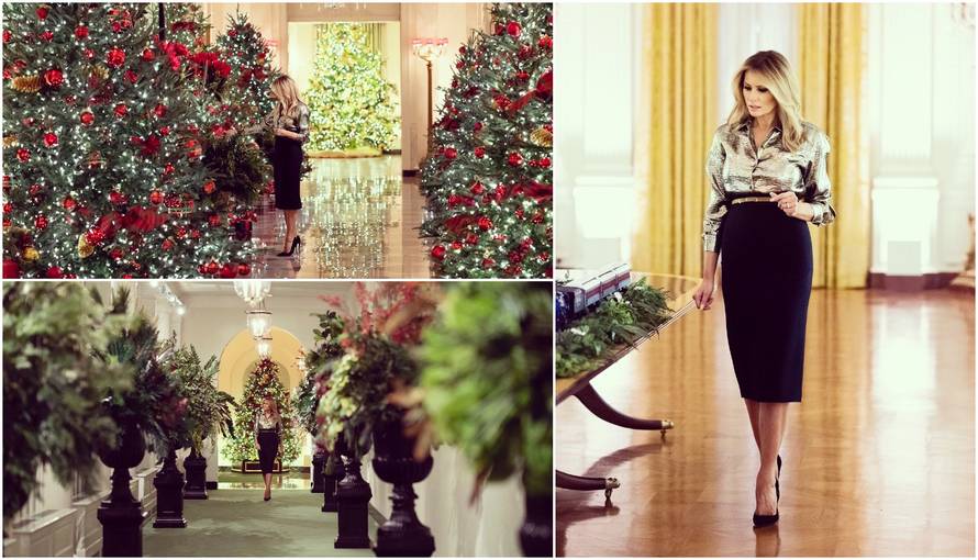 Melania okitila Bijelu kuću u božićnom duhu, u komentarima je trolaju zbog njezinih psovki