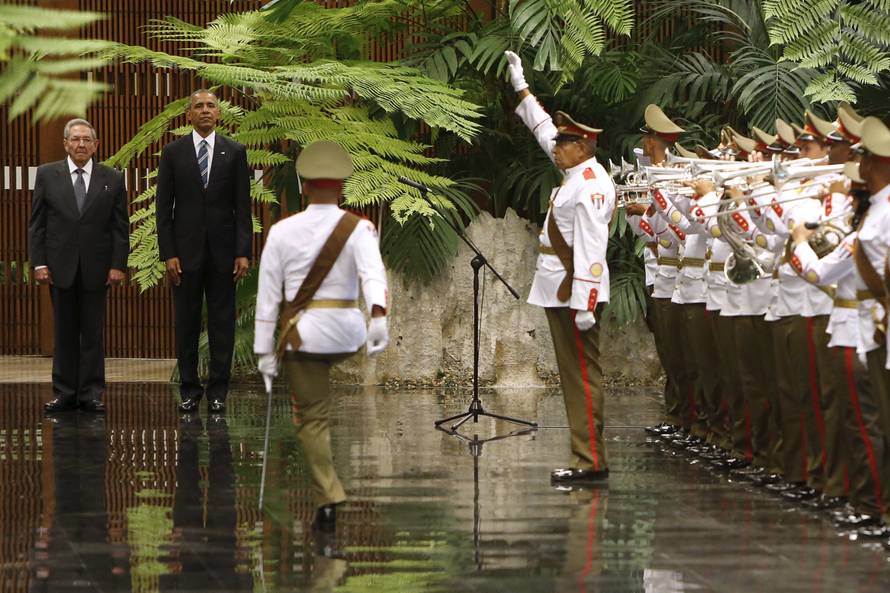Raul Castro dočekao je Obamu u Palači revolucije u Havani