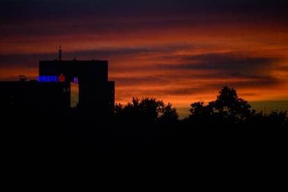 Zalazak sunca u Zagrebu