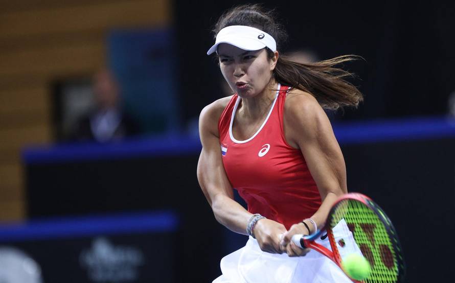 Rijeka: Billie Jean King Cup teniski turnir, dvoboj tenisačica Hrvatske i Njemačke, Marčink/Niemeier