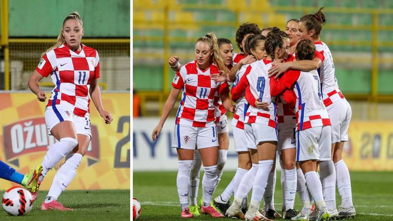 Najljepša nogometašica svijeta zabila prvijenac za Hrvatsku, Hrvatice deklasirale Moldaviju
