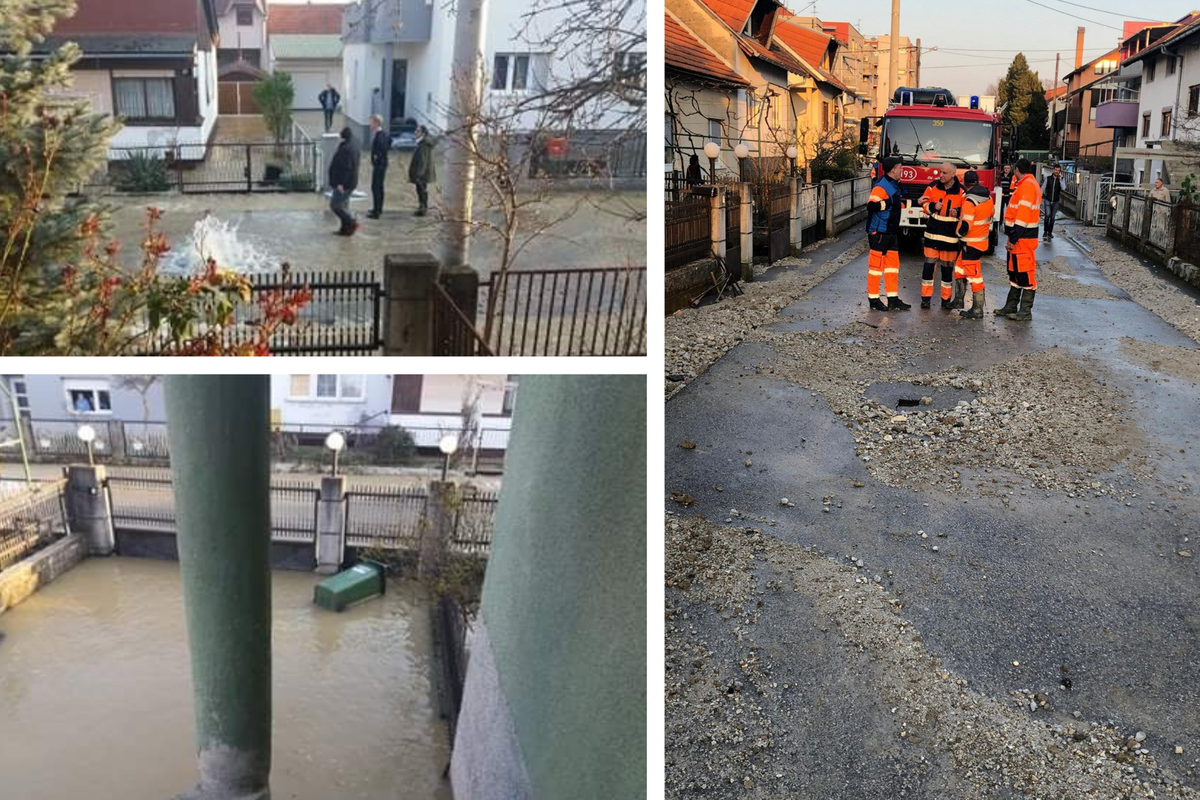 Pukla cijev u Gajnicama, ulica pliva u vodi: 'Ima je do koljena'