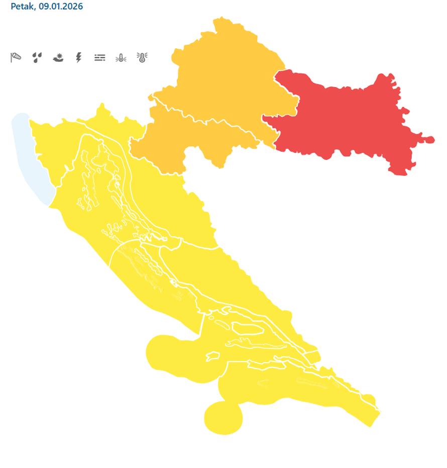 DHMZ OBJAVIO Čuvajte se! U petak nova opasna nepogoda