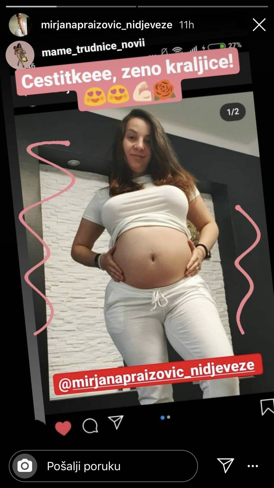 BB Mirjana pokazala trudnički trbuh: Suprugu i meni stiže sin