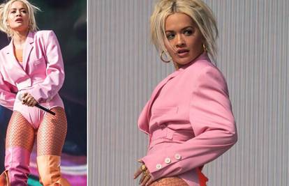 Rita Ora se 'utegnula' u bodi, a svi su gledali u neobične čizme