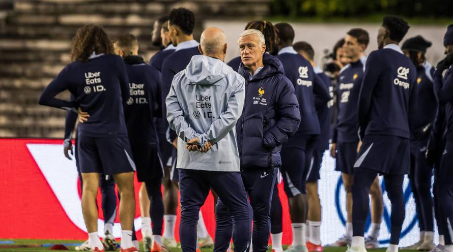 Split: Trening nogometaša Francuske na Poljudu