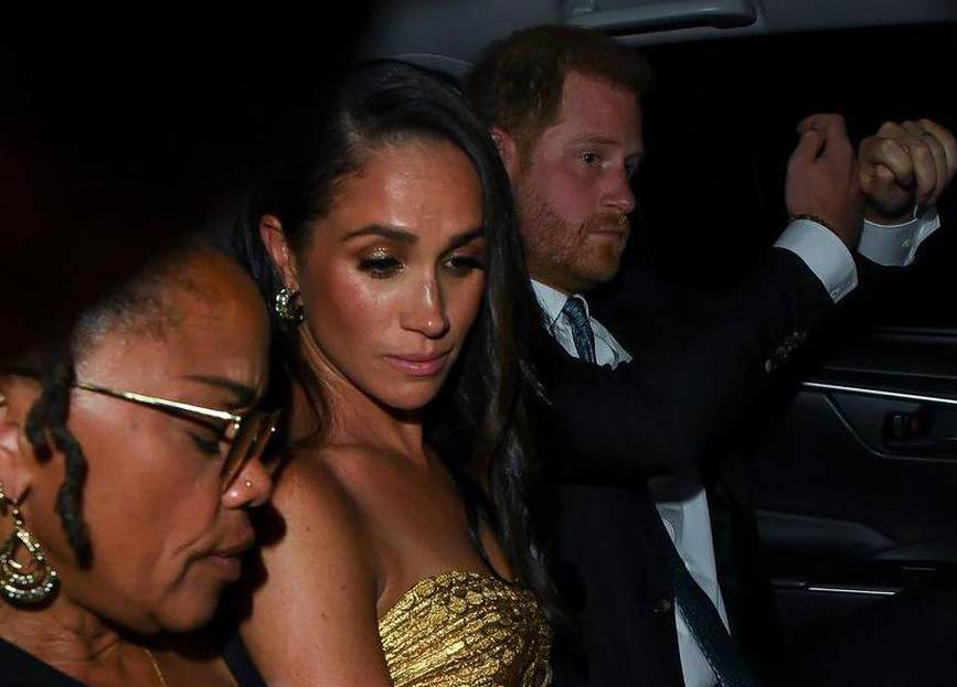 *EXCLUSIVE* Prince Harry, Meghan Markle hop in a cab after the The Ms. Foundation Women of Vision Awards in NYC