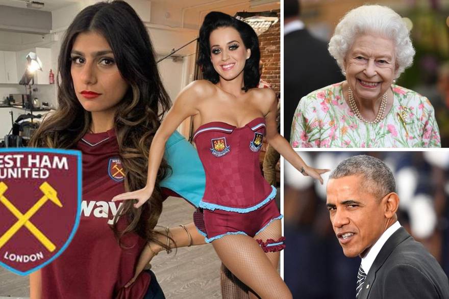 Oni će navijati za West Ham protiv Dinama: Mia Khalifa, Obama, kraljica Elizabeta...