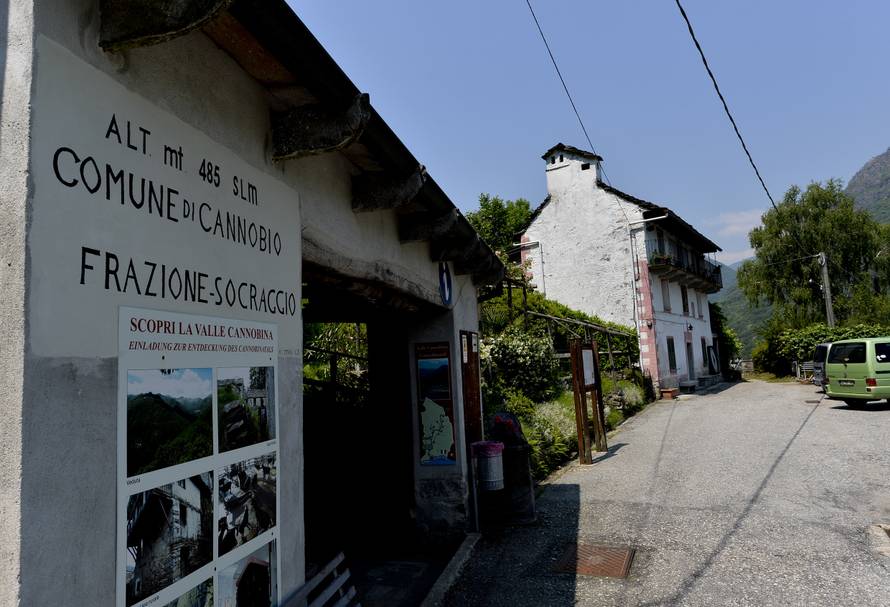 Paolina Grassi, the only inhabitant of the small village of Socraggio in the Cannobina Valley