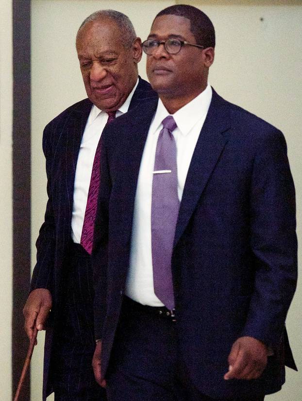 Bill Cosby arrives at the Montgomery County Courthouse on the second day of sentencing in his sexual assault trial on September 25, 2018 in Norristown