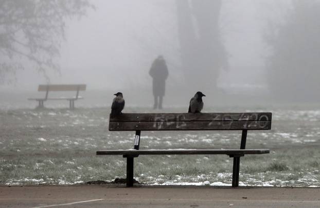 Jutarnja magla prekrila je Novi Zagreb