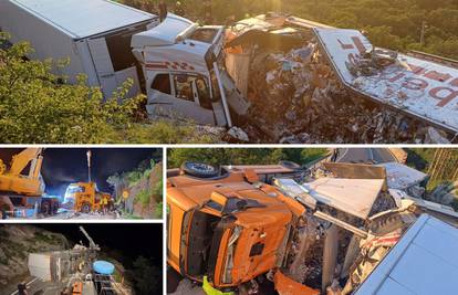 VIDEO Kamioni smrskani nakon sudara kod Klenovice, vozača helikopterom vozili u bolnicu